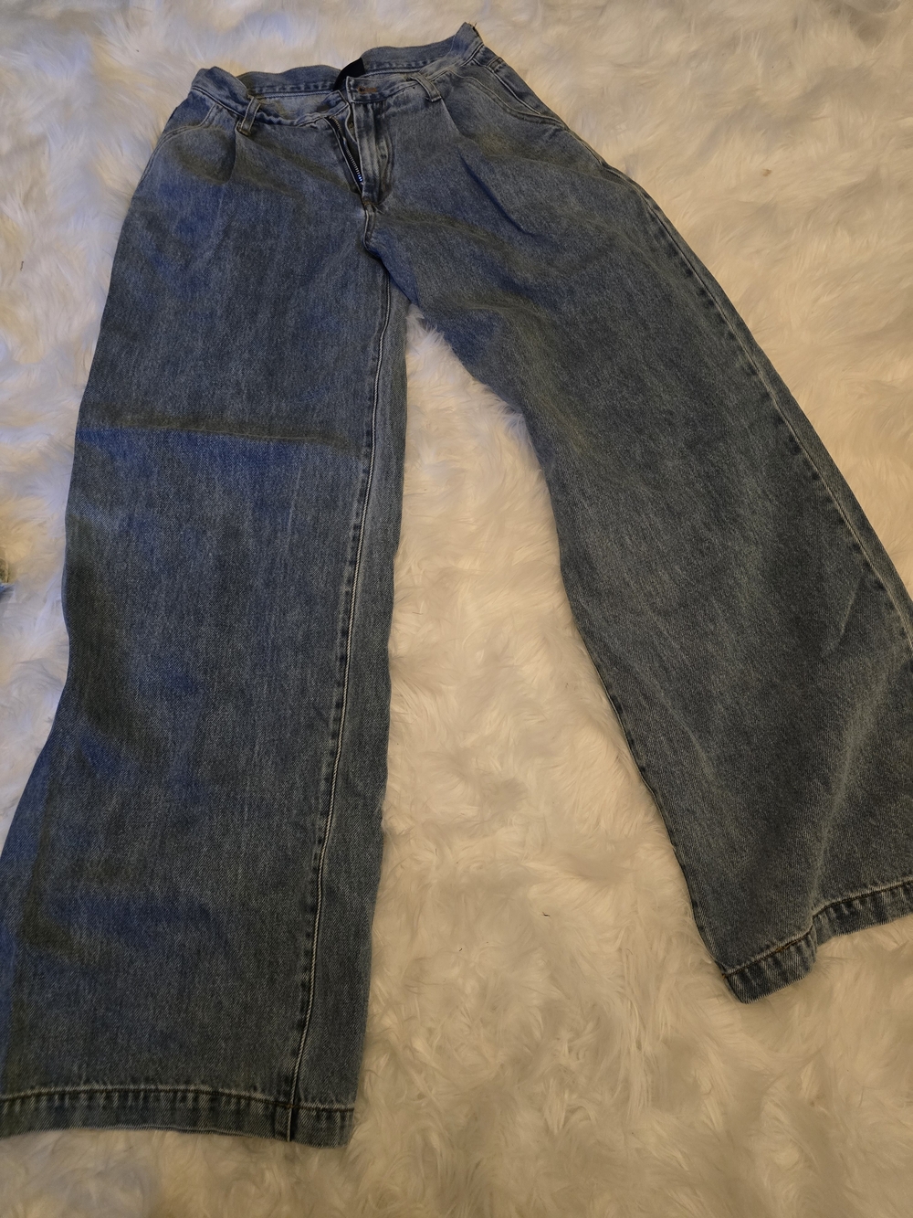 VICI Pleated Wide Leg Jeans